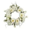 20" White Peony & Hydrangea Wreath -Flowers Michael Store D293310S 1