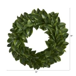 30" Magnolia Leaf Wreath -Flowers Michael Store D293333S 2