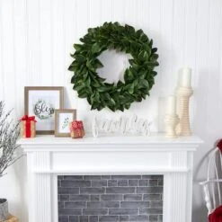 30" Magnolia Leaf Wreath -Flowers Michael Store D293333S 4