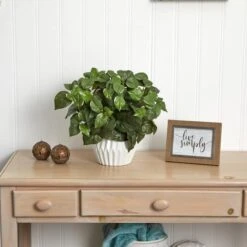 16in. Pothos Plant In White Ceramic Vase -Flowers Michael Store D293358S 13