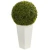 2.5ft. Boxwood Ball Topiary In White Tower Planter -Flowers Michael Store D293390S 11