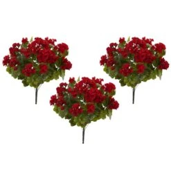 Red Geranium Bush, 3ct. -Flowers Michael Store D293880S 4