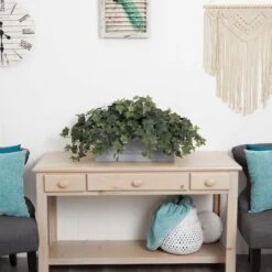 20" Puff Ivy Plant In Stone Planter -Flowers Michael Store D293943S 12