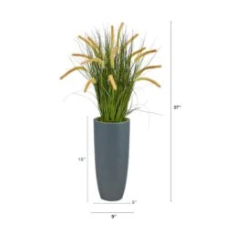 3ft. Onion Grass Plant In Gray Planter -Flowers Michael Store D294045S 2