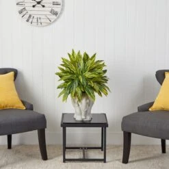 25" Spiderwort Plant In White Elephant Shaped Planter -Flowers Michael Store D294129S 4