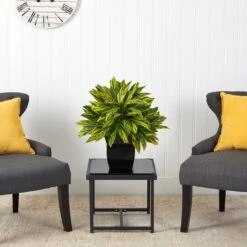 18" Spiderwort Plant In Black Metal Planter -Flowers Michael Store D294160S 3