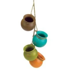 23" Dangling Mini Pots