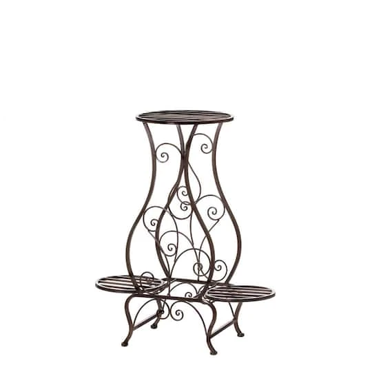 2.2ft. Hourglass Triple Plant Stand 3 2.2ft. Hourglass Triple Plant Stand