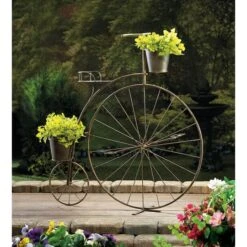 2.7ft. Old-Fashioned Bicycle Plant Stand -Flowers Michael Store D299050S 2