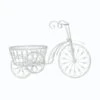 14" White Bicycle Planter 2 14" White Bicycle Planter -Flowers Michael Store D299053S 1