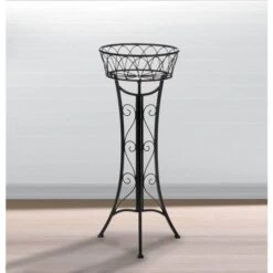 26.5'' Curlicue Single Plant Stand 7 26.5'' Curlicue Single Plant Stand -Flowers Michael Store D299069S 2