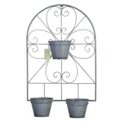 23'' Scrollwork Trellis With Flower Pots -Flowers Michael Store D299080S 3