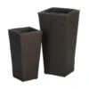 Summerfield Terrace Tuscany Wicker Tall Planter Set -Flowers Michael Store D299125S 1
