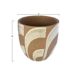 Hello Honey® 6" Hand Painted Terracotta Planter -Flowers Michael Store D320440S 6