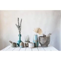 Hello Honey® 4" Embossed Glazed Stoneware Planter 23 Hello Honey® 4" Embossed Glazed Stoneware Planter -Flowers Michael Store D320441S 7