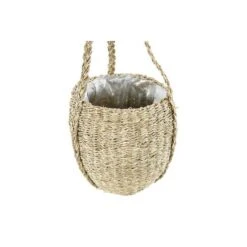 Hello Honey® Handwoven Hanging Seagrass Basket Planter -Flowers Michael Store D320508S 4