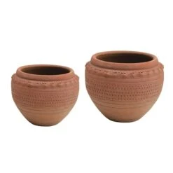 Hello Honey® 7'' Textured Terra-Cotta Pot 12 Hello Honey® 7'' Textured Terra-Cotta Pot -Flowers Michael Store D320989S 1