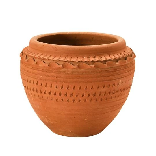 Hello Honey® 7'' Textured Terra-Cotta Pot 4 Hello Honey® 7'' Textured Terra-Cotta Pot - Image 2