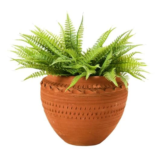 Hello Honey® 7'' Textured Terra-Cotta Pot 8 Hello Honey® 7'' Textured Terra-Cotta Pot - Image 6