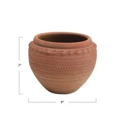Hello Honey® 7'' Textured Terra-Cotta Pot 17 Hello Honey® 7'' Textured Terra-Cotta Pot -Flowers Michael Store D320989S 7
