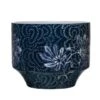 Hello Honey® 7" Blue & White Floral Stoneware Planter -Flowers Michael Store D321256S 1