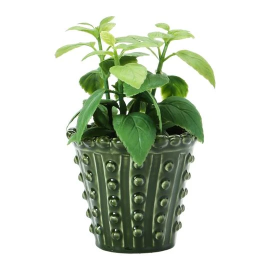 Hello Honey® Green Stoneware Hobnail Planter 7 Hello Honey® Green Stoneware Hobnail Planter - Image 5