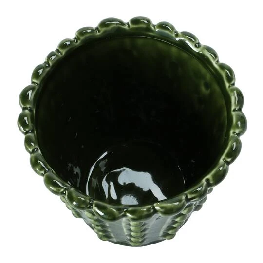 Hello Honey® Green Stoneware Hobnail Planter 9 Hello Honey® Green Stoneware Hobnail Planter - Image 7