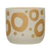 Hello Honey® 6.5" White & Gold Hand-Painted Stoneware Planter -Flowers Michael Store D321692S 1