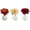 8" Dahlia With Decorative Vase Set -Flowers Michael Store D323803S 1
