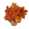 16" Autumn Maple Leaf Plant In Decorative Planter -Flowers Michael Store D323955S 1