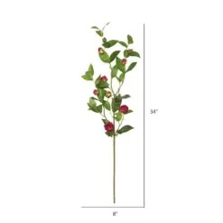 Artificial Burgundy Tea Rose Spray, 3ct. -Flowers Michael Store D324492S 2