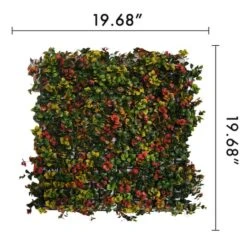 "Dakota" Artificial Foliage Plant Green Wall Panels, 4ct. -Flowers Michael Store D329642S 2