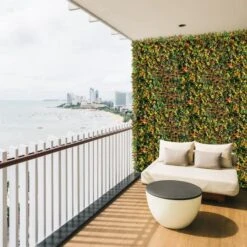 "Dakota" Artificial Foliage Plant Green Wall Panels, 4ct. -Flowers Michael Store D329642S 4