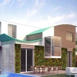 "Dakota" Artificial Foliage Plant Green Wall Panels, 4ct. -Flowers Michael Store D329642S 5