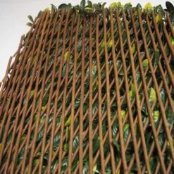 51" Expandable Lemon Leaf Lattice Screen -Flowers Michael Store D329646S 2