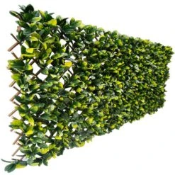 51" Expandable Lemon Leaf Lattice Screen -Flowers Michael Store D329646S 4