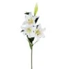 White & Yellow Real Touch Lily Spray, 2ct.