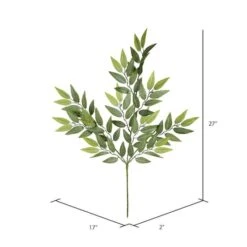 Mini Green Leaves Spray, 6ct. -Flowers Michael Store D333783S 2