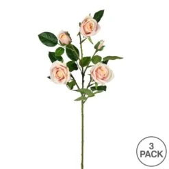 Pink Rose Spray, 3ct. -Flowers Michael Store D333805S 3
