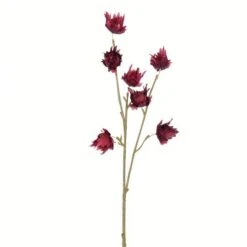 Burgundy Hibiscus Spray, 3ct.