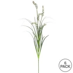 6 Pack: Green Sheep's Grass Spray -Flowers Michael Store D333860S 3