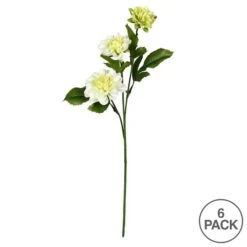 6 Pack: Cream Dahlia Spray -Flowers Michael Store D333878S 3