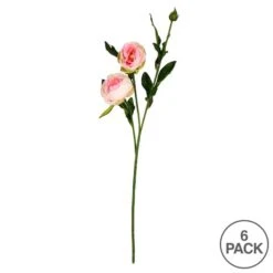 Pink Peony Spray, 6ct. -Flowers Michael Store D333888S 3