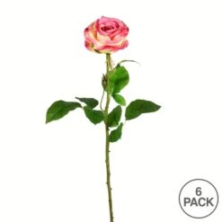 Light Pink Rose Stem, 6ct. 9 Light Pink Rose Stem, 6ct. -Flowers Michael Store D333905S 3