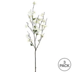 White Cherry Blossom Spray, 3ct. -Flowers Michael Store D333907S 14