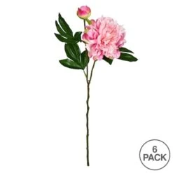 Light Pink Peony Stem, 6ct. -Flowers Michael Store D333927S 3