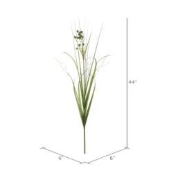 4 Pack: Green Grass With Pomp Balls Spray 8 4 Pack: Green Grass With Pomp Balls Spray -Flowers Michael Store D333930S 2