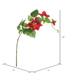 Red Bougainvillea Stem, 3ct. -Flowers Michael Store D333945S 2