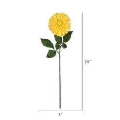 Yellow Zinnia Artificial Stem, 3ct. -Flowers Michael Store D333967S 3