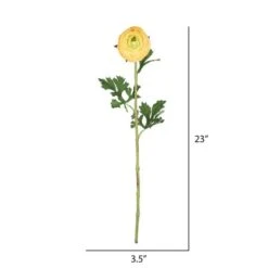 Yellow Ranunculus Artificial Stem, 4ct. -Flowers Michael Store D333990S 2